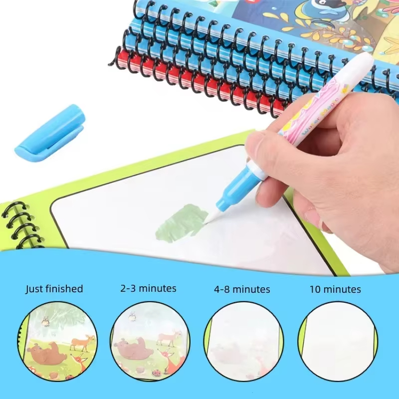 Libros mágicos reutilizables p - Reusable Water Magic Coloring Book reseña y precio