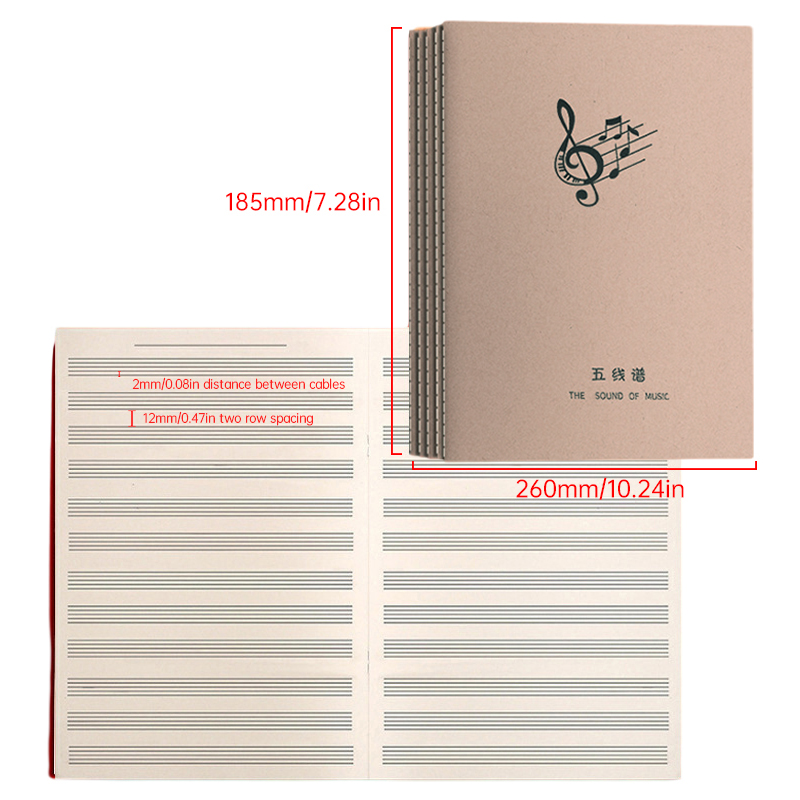 Cuaderno de Práctica Musical d - Blank Sheet Music Notebook reseña y precio