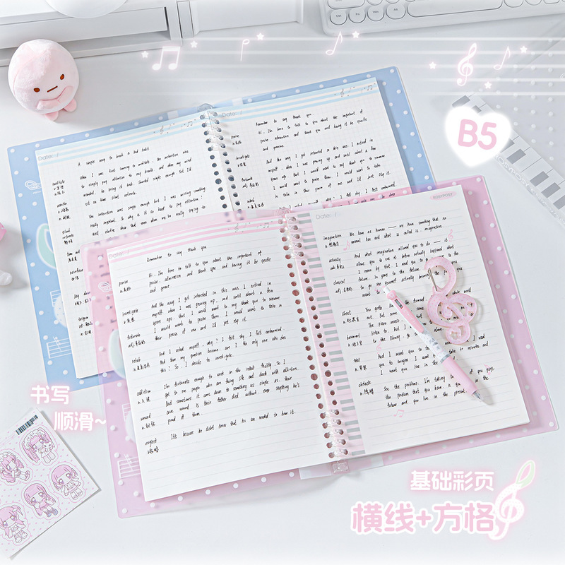 Cuaderno de hojas sueltas Rosy - Blank Sheet Music Notebook reseña y precio